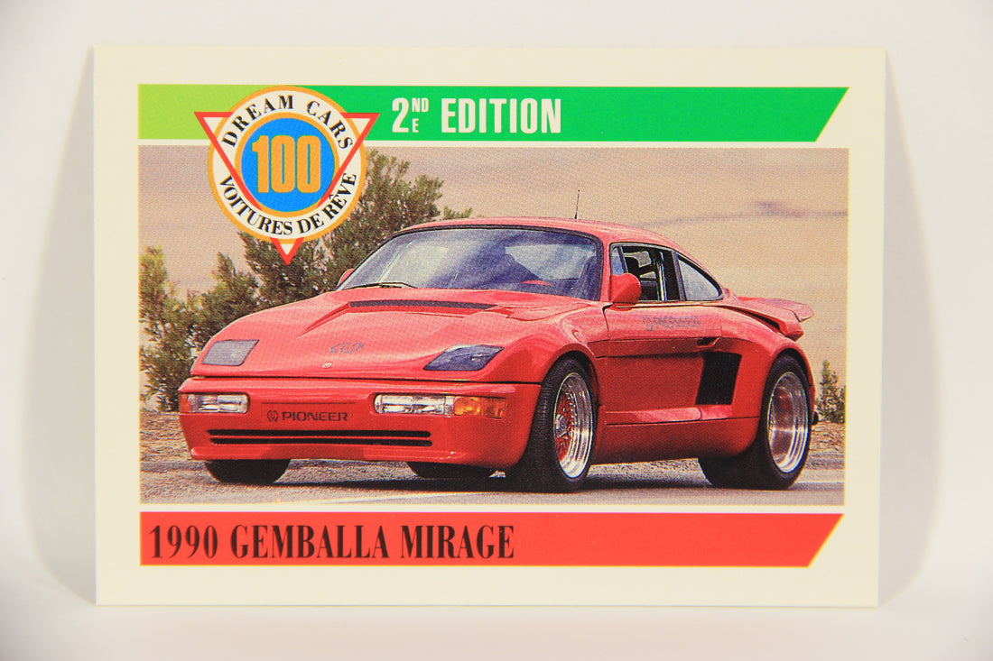 Dream Cars 2nd Edition 1992 Trading Card #79 - 1990 Gemballa Mirage FR-ENG L021961
