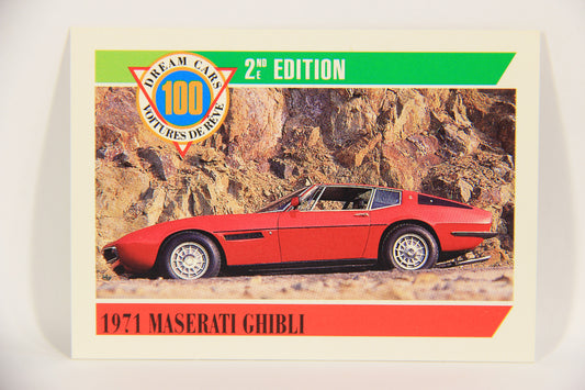 Dream Cars 2nd Edition 1992 Trading Card #81 - 1971 Maserati Ghibli FR-ENG L021962