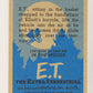 E.T. The Extra-Terrestrial 1982 Trading Card #45 Night Ride ENG Topps L021964