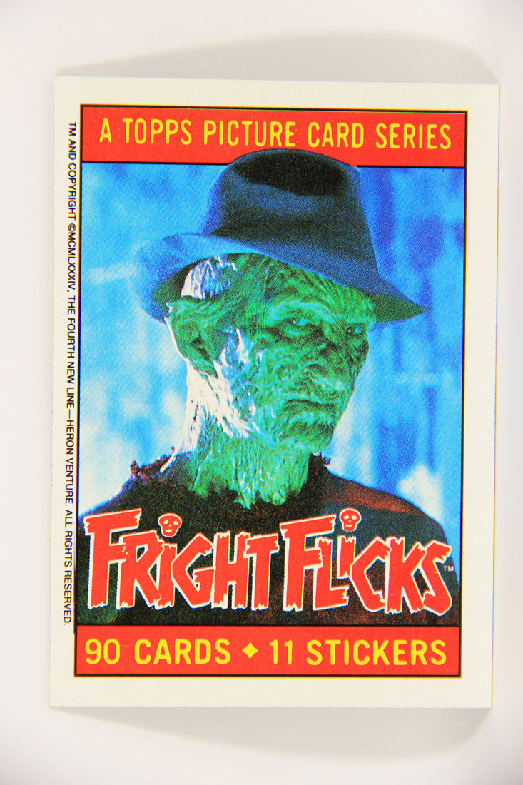 Fright Flicks 1988 Trading Card #1 Fright Flicks Title Card - NOES 2 ENG Topps L021965