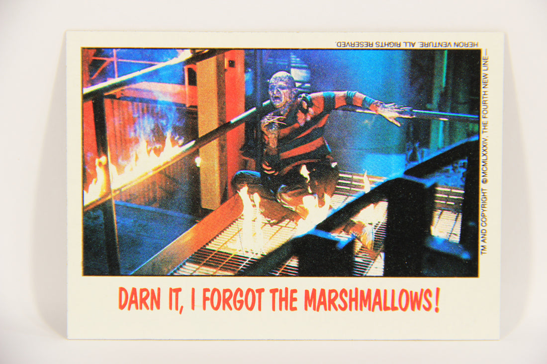 Fright Flicks 1988 Card #41 Darn It I Forgot the Marshmallows - NOES 2 ENG Topps L021968