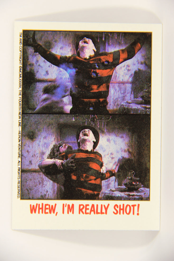 Fright Flicks 1988 Trading Card #61 Whew I'm Really Shot - NOES 3 ENG Topps L021970
