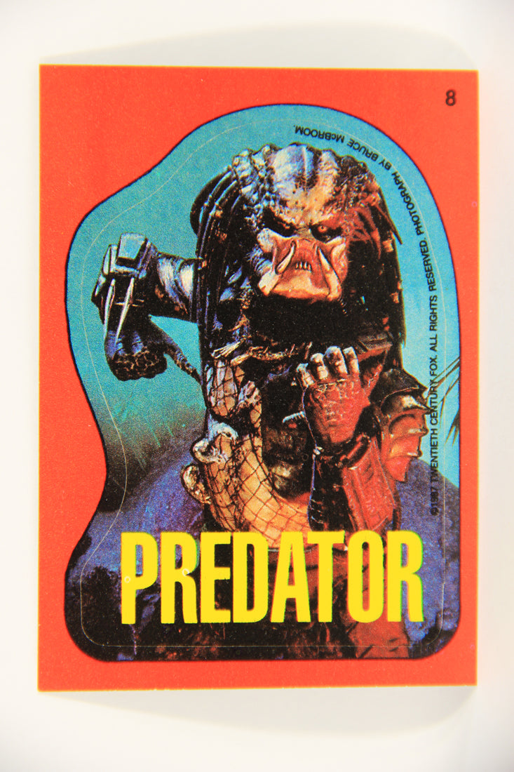 Fright Flicks 1988 Trading Card Sticker #8 Predator ENG Topps L021971