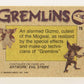 Gremlins 1984 Trading Card #78 The Frightened Mogwai ENG Topps L021979