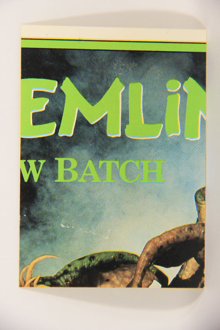 Gremlins 2 The New Batch 1990 Sticker Card #4 George The Mogwai ENG Green L021981
