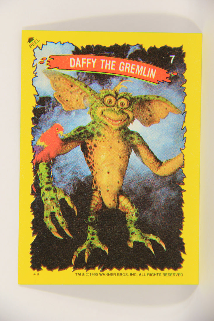 Gremlins 2 The New Batch 1990 Sticker Card #7 Daffy The Gremlin Green Border L021983