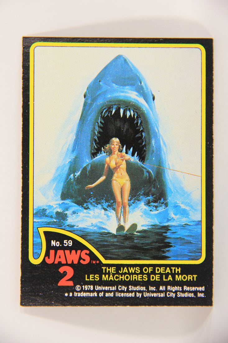 Jaws 2 - 1978 Trading Card #59 The Jaws Of Death FR-ENG O-Pee-Chee L021986