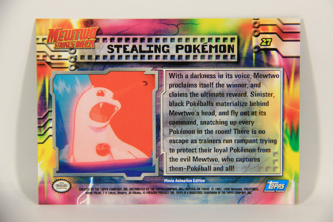 Pokémon Card First Movie #27 Stealing Pokémon - Blue Logo 1st Print ENG L021992