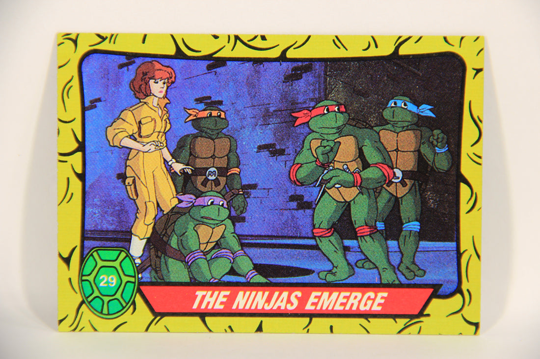 Teenage Mutant Ninja Turtles 1989 Trading Card #29 The Ninjas Emerge ENG L021997