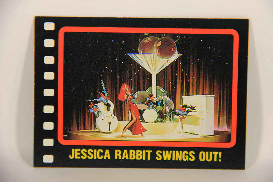 Who Framed Roger Rabbit 1988 Trading Card #37 Jessica Rabbit Swings Out ENG L022001