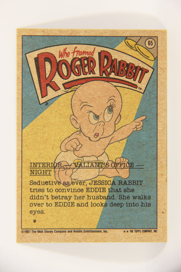 Who Framed Roger Rabbit 1988 Trading Card #65 I'm Not That Kind Of Toon ENG L022002