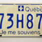 Canada Quebec 1979 License Plate #273H877 Cars - Automobiles L022004