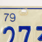 Canada Quebec 1979 License Plate #273H877 Cars - Automobiles L022004