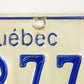 Canada Quebec 1979 License Plate #273H877 Cars - Automobiles L022004