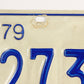 Canada Quebec 1979 License Plate #273H877 Cars - Automobiles L022004