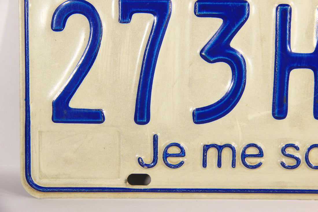 Canada Quebec 1979 License Plate #273H877 Cars - Automobiles L022004