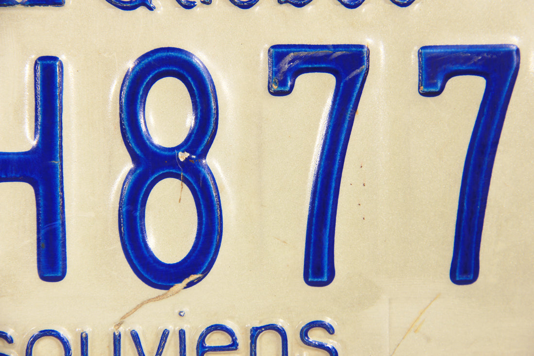 Canada Quebec 1979 License Plate #273H877 Cars - Automobiles L022004