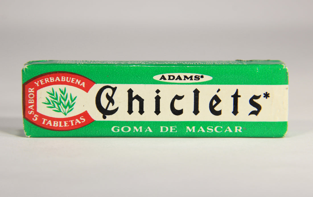 Chicléts 1960's Vintage Mexico Sealed Gum Pack Yerba Buena Goma De Mascar Spearmint L022006