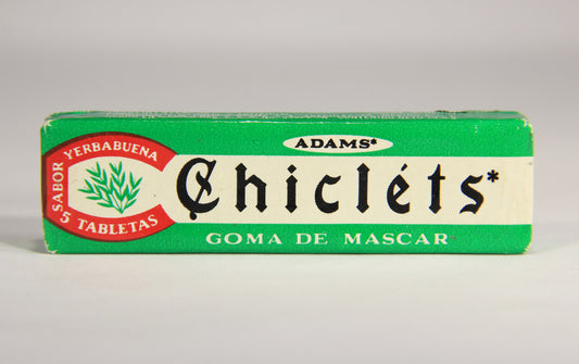Chicléts 1960's Vintage Mexico Sealed Gum Pack Yerba Buena Goma De Mascar Spearmint L022006