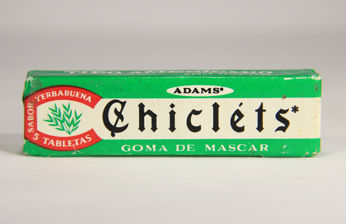 Chicléts 1960's Vintage Mexico Sealed Gum Pack Yerba Buena Goma De Mascar Spearmint L022006