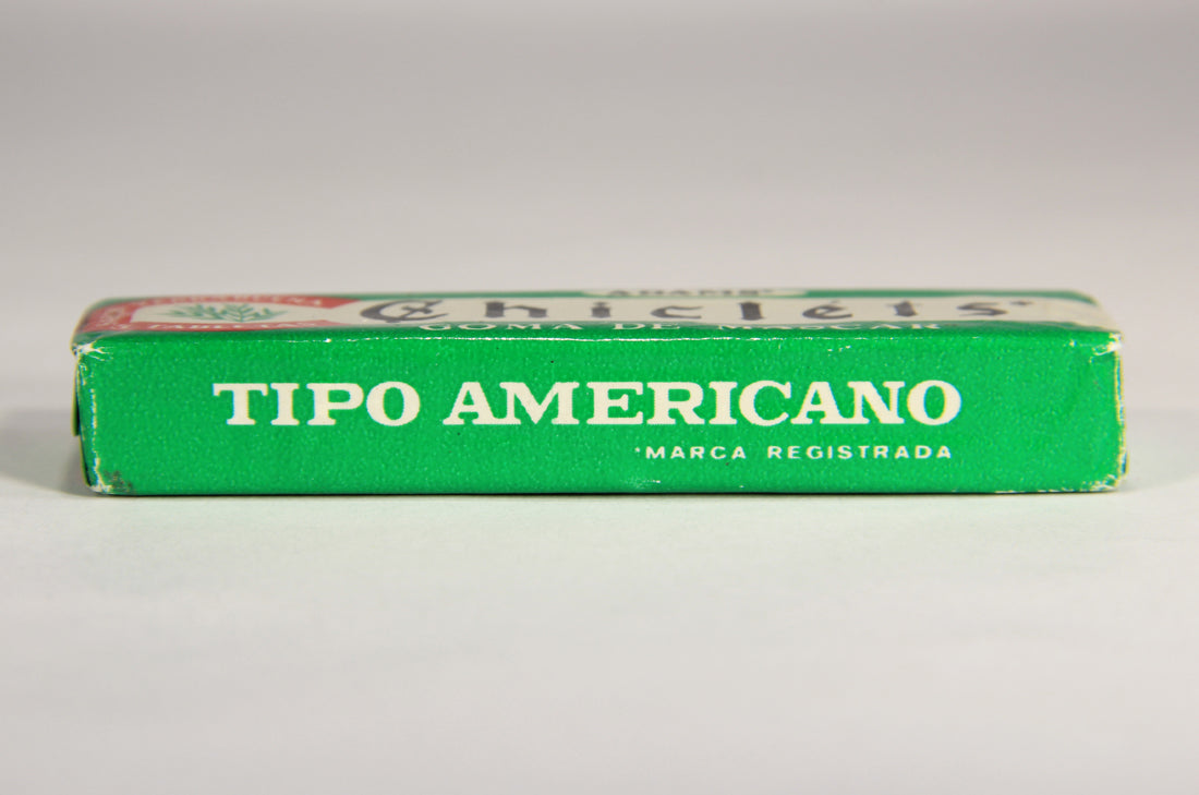 Chicléts 1960's Vintage Mexico Sealed Gum Pack Yerba Buena Goma De Mascar Spearmint L022006