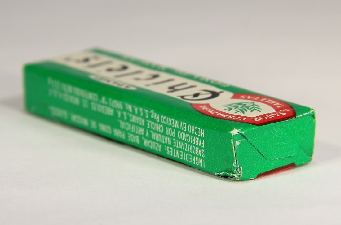 Chicléts 1960's Vintage Mexico Sealed Gum Pack Yerba Buena Goma De Mascar Spearmint L022006