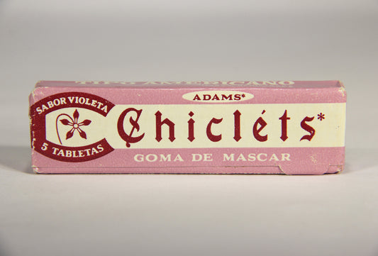 Chicléts 1960's Vintage Mexico Sealed Gum Pack Sabor Violeta Goma De Mascar Violette L022007