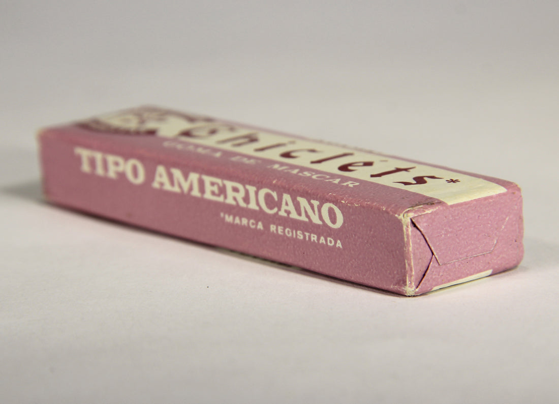 Chicléts 1960's Vintage Mexico Sealed Gum Pack Sabor Violeta Goma De Mascar Violette L022007