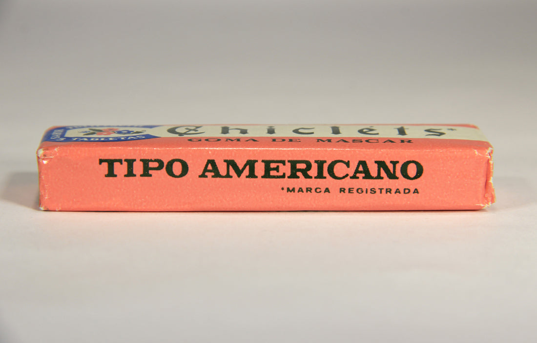 Chicléts 1960's Vintage Mexico Sealed Gum Pack Sabor Tutti Frutti Goma De Mascar L022008