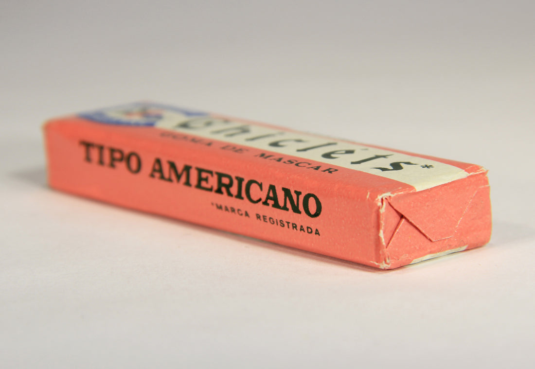 Chicléts 1960's Vintage Mexico Sealed Gum Pack Sabor Tutti Frutti Goma De Mascar L022008