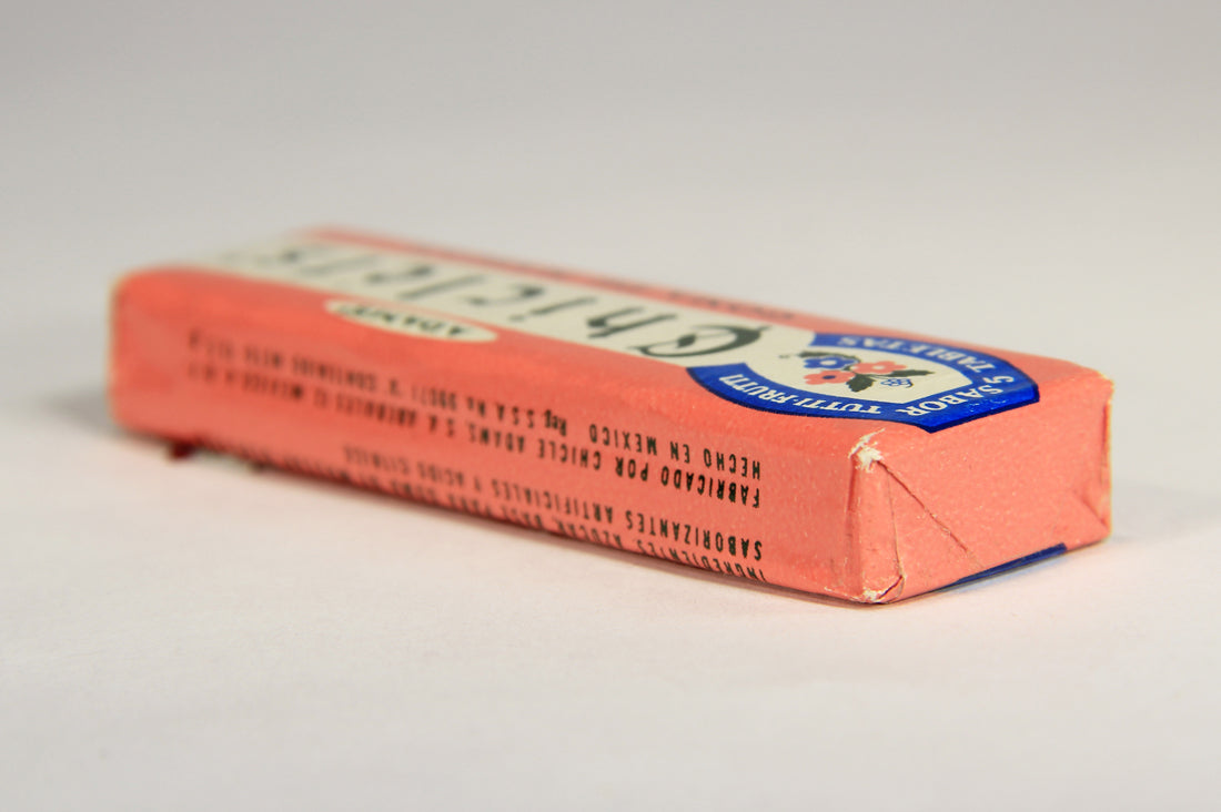 Chicléts 1960's Vintage Mexico Sealed Gum Pack Sabor Tutti Frutti Goma De Mascar L022008