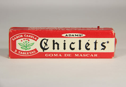 Chicléts 1960's Vintage Mexico Sealed Gum Pack Canela Goma De Mascar Cinnamon L022009