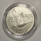 2014 Canada $20 Dollars Flying Goose Silver Coin .9999 Twenty Dollars 1/4 oz L022014