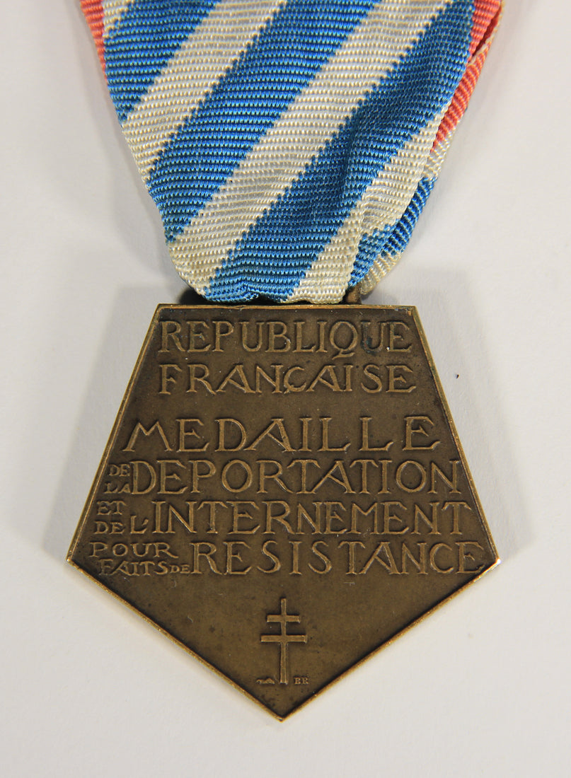 France 1948 WWI & WWII Médaille La Déportation Et De L'Internement Pour Faits De Résistance L022023