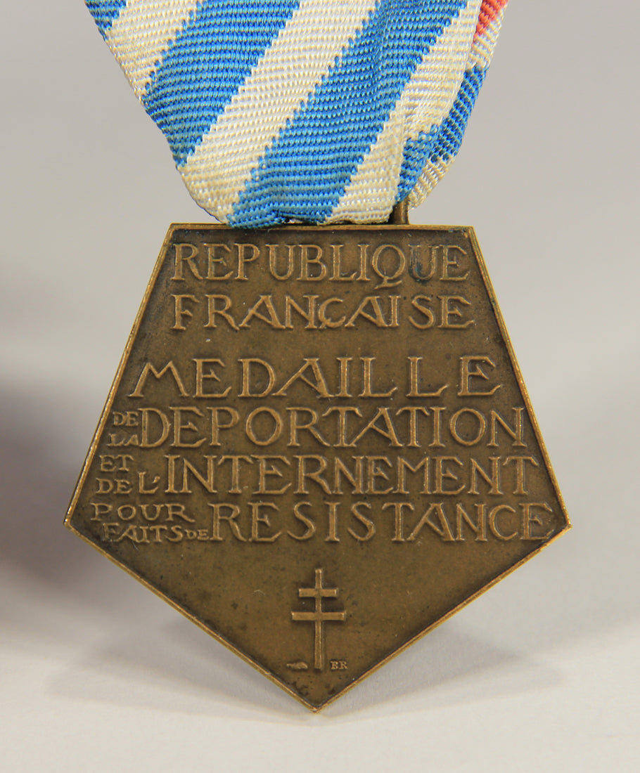 France 1948 WWI & WWII Médaille La Déportation Et De L'Internement Pour Faits De Résistance L022023
