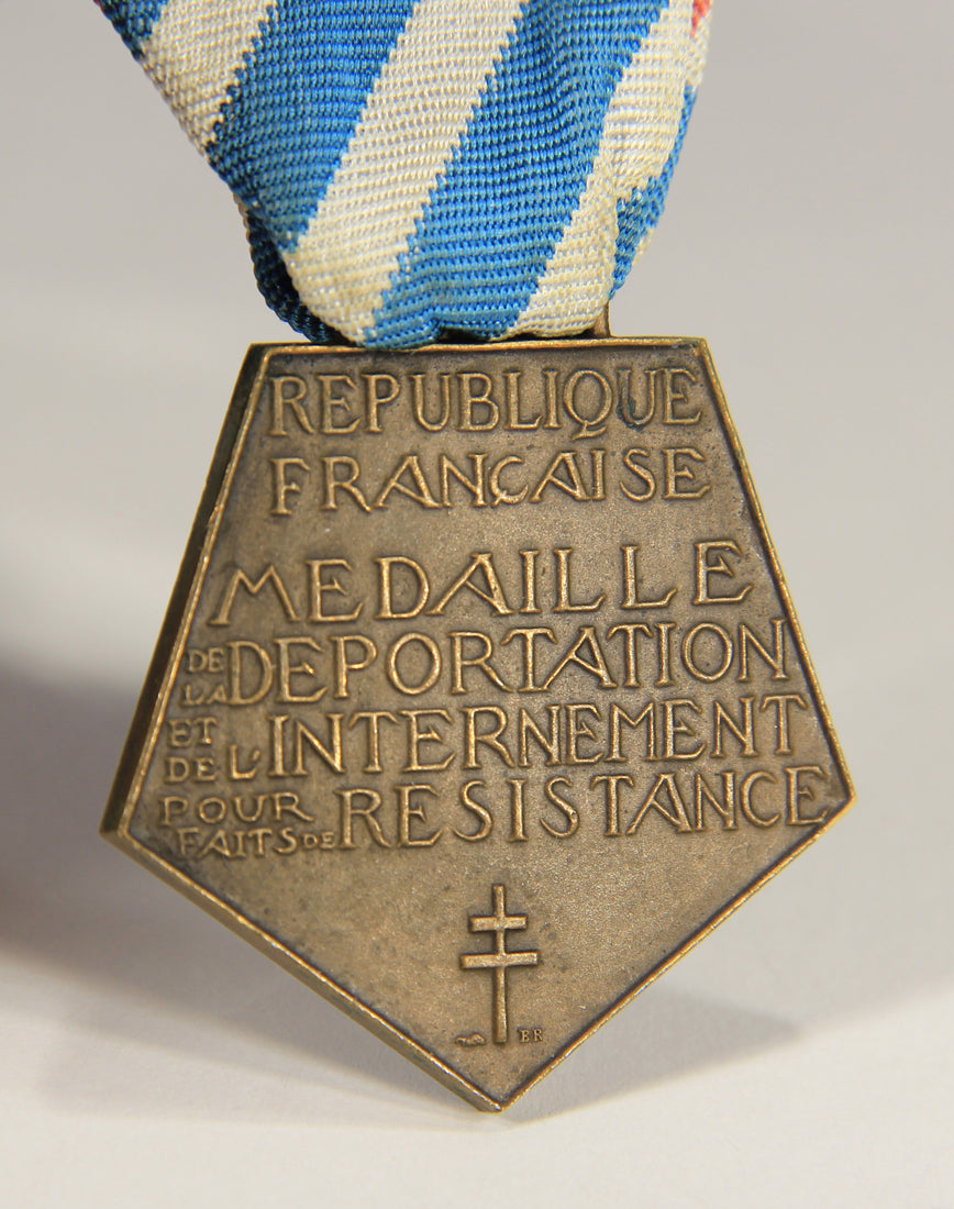 France 1948 WWI & WWII Médaille La Déportation Et De L'Internement Pour Faits De Résistance L022023