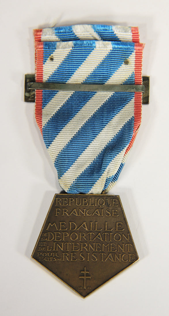 France 1948 WWI & WWII Médaille La Déportation Et De L'Internement Pour Faits De Résistance L022023