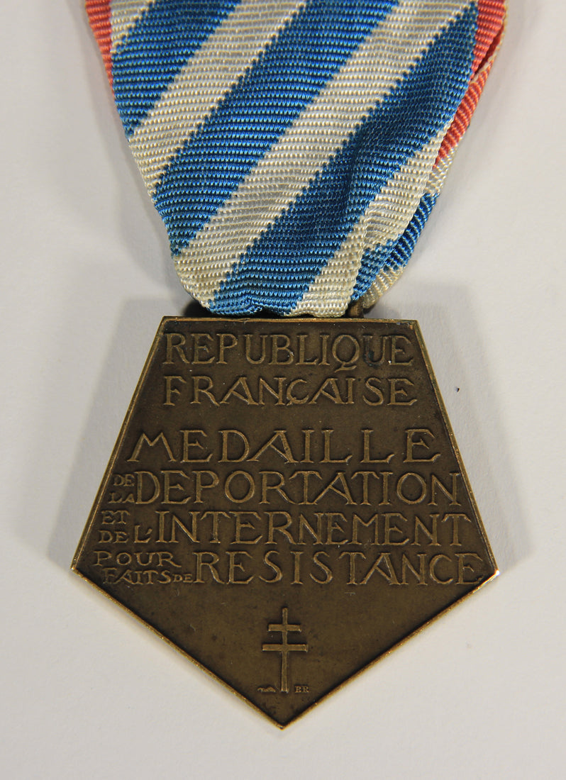 France 1948 WWI & WWII Médaille La Déportation Et De L'Internement Pour Faits De Résistance L022023