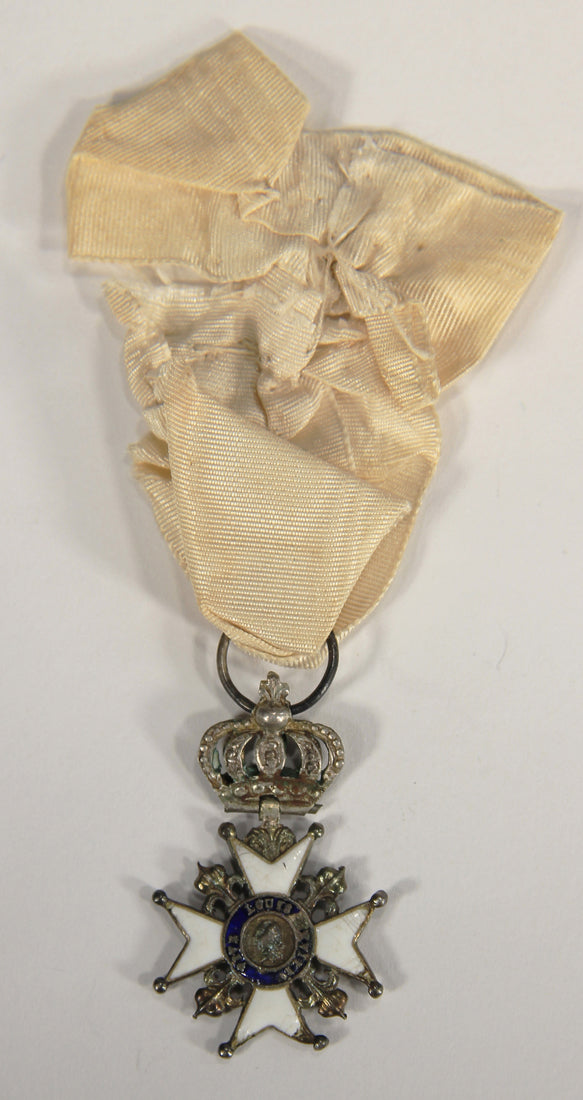 France 1814 Décoration Du Lys Louis XVIII Decoration Of The Lily Couronne Croix Silver L022025