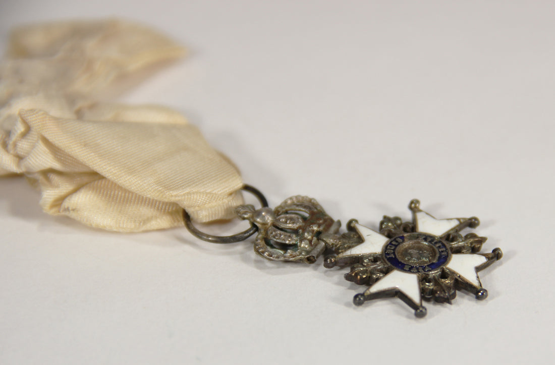 France 1814 Décoration Du Lys Louis XVIII Decoration Of The Lily Couronne Croix Silver L022025