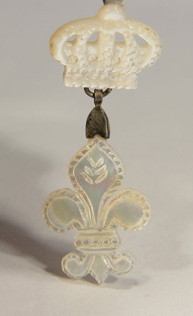 France 1814 Décoration Du Lys Louis XVIII - RARE Nacre - Mother Of Pearl Variant L022027