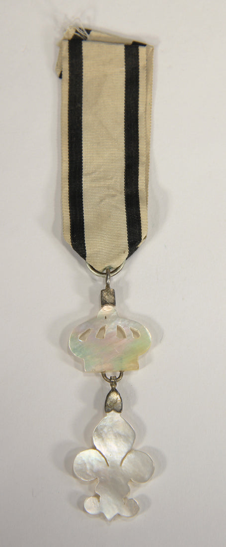France 1814 Décoration Du Lys Louis XVIII - RARE Nacre - Mother Of Pearl Variant L022027