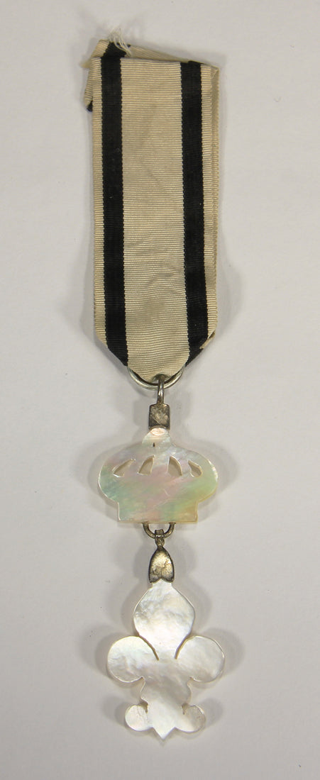 France 1814 Décoration Du Lys Louis XVIII - RARE Nacre - Mother Of Pearl Variant L022027
