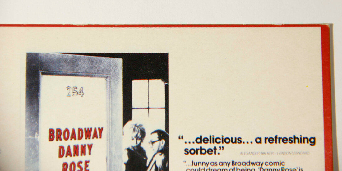 Broadway Danny Rose Vintage Unwritten Postcard Woody Allen L000148