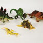 Dinosaurs Set of 7 Mini From 1 to 2 Inch Tall Great Colors And Types L000365