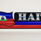 Haiti Vintage Car Bumper Reflective Sticker Original L000506