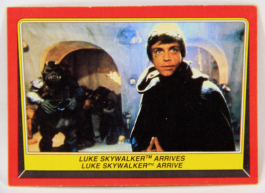 Star Wars ROTJ 1983 Trading Card #33 Luke Skywalker Arrives FR-ENG Canada L001419