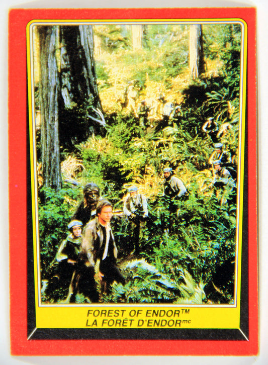 Star Wars ROTJ 1983 Trading Card #68 Forest Of Endor FR-ENG Canada L001428