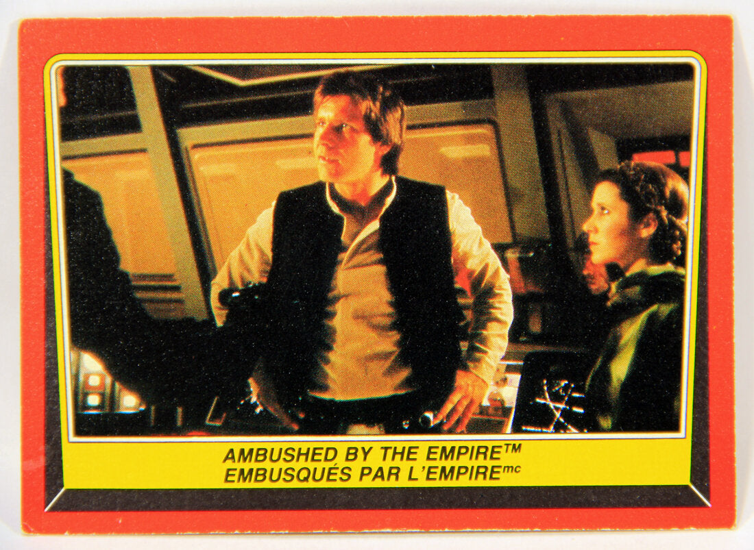 Star Wars ROTJ 1983 Trading Card #101 Ambushed By The Empire FR-ENG Canada L001432