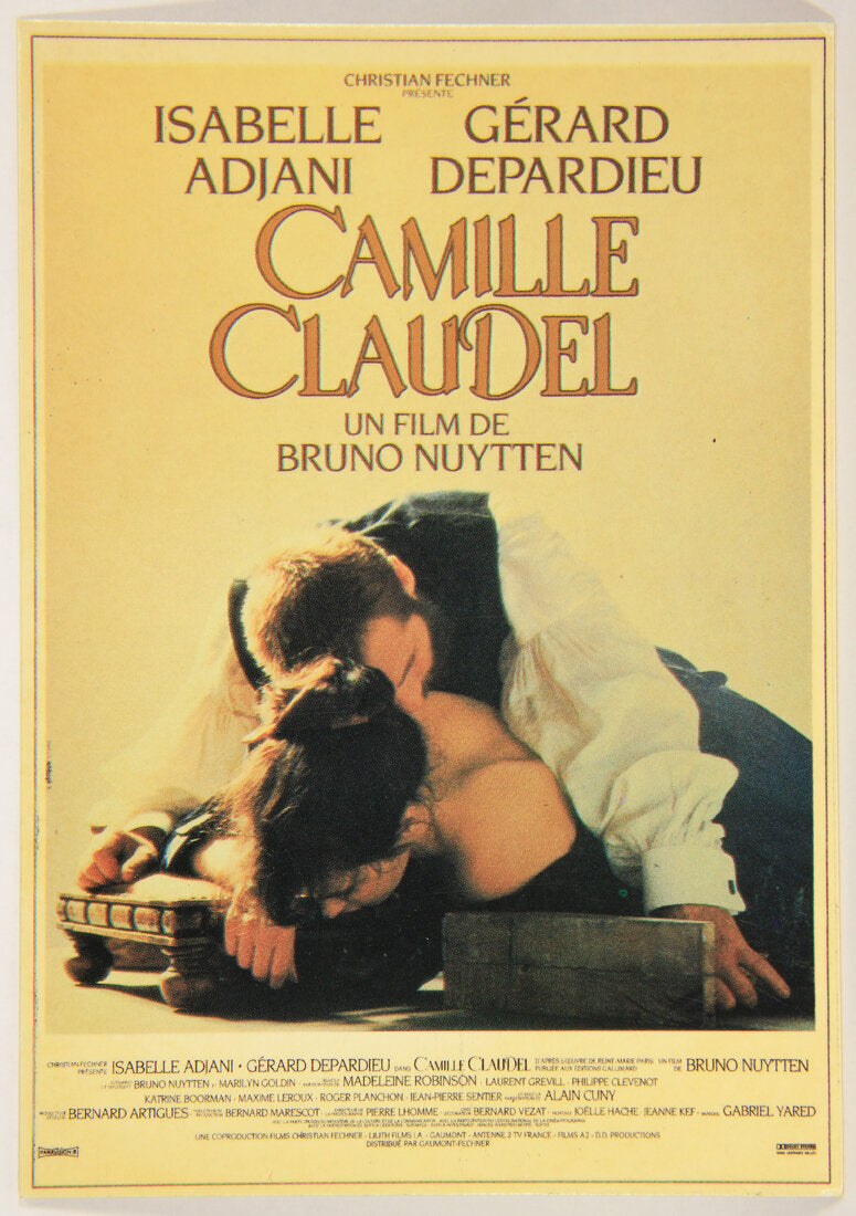 Camille Claudel Vintage French Movie Postcard Isabelle Adjani Gérard Depardieu L001710
